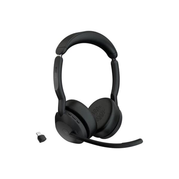 Headset - Bluetooth - trådlöst - USB-C - Jabra - Jabra Evolve2 55 MS Stereo - headset