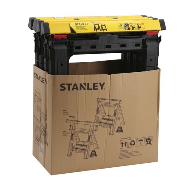 Fällbara teleskopiska bockar - Stanley - Set om 2