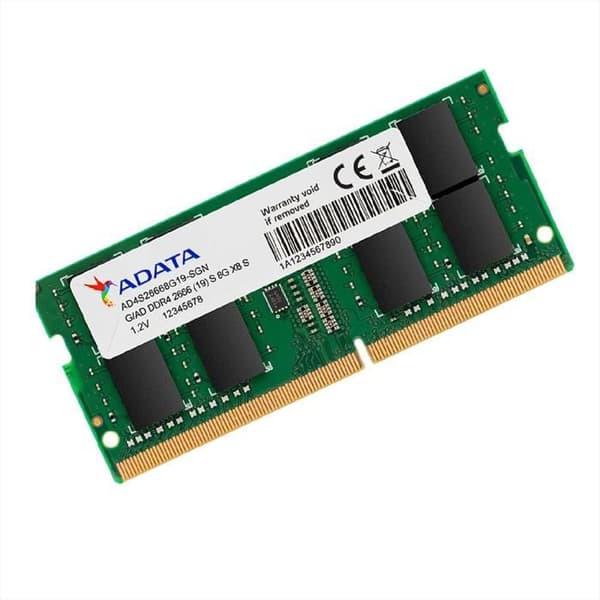 RAM-hukommelse DDR4 8 GB 2666 Adata til bærbar computer AD4S26668G19