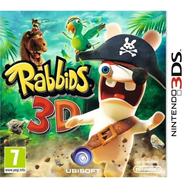 Videospil - UbiSoft - Rabbids 3D - Eventyr - Nintendo 3DS - Standard Edition