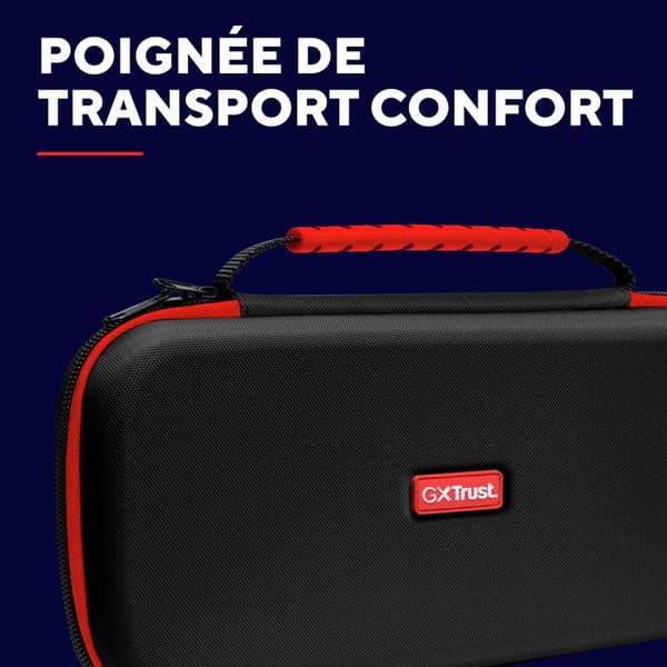 Pung til Nintendo Switch 2 - TRUST - GXT 1251 - Stødabsorberende - Plads til 4 Joy-Cons - Sort