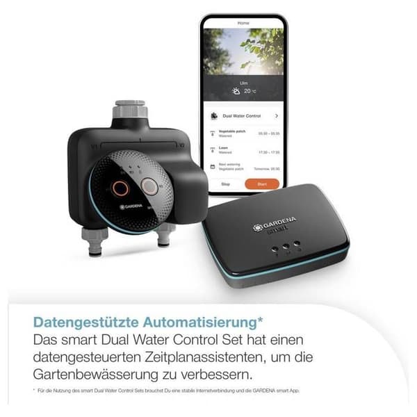 GARDENA 19044-20 smart Dual Water Control Set Vattningssystem
