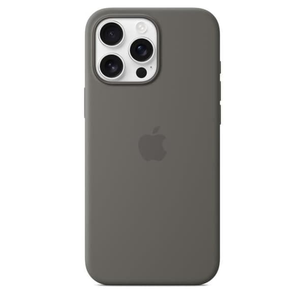 APPLE iPhone 16 Pro Max - Silikonfodral med MagSafe - Sten Grå