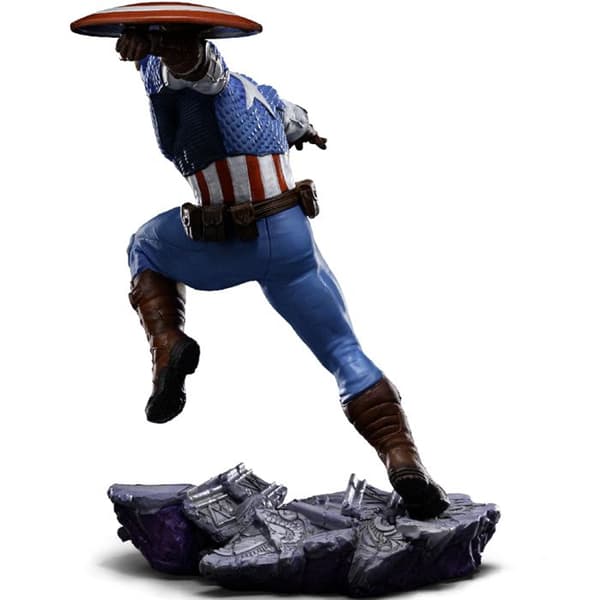 Statue - IRON STUDIOS - Captain America - Diorama Infinity Gauntlet - Resin - 1/10