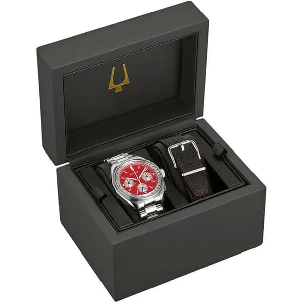 Ur - Mand - 96K115 - Rustfrit stål - Chronograph - Rød