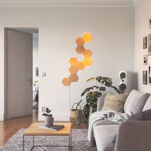 Hexagonale belysning - Nanoleaf - Sæt med 3 - Multifarvet - LED - AC/DC