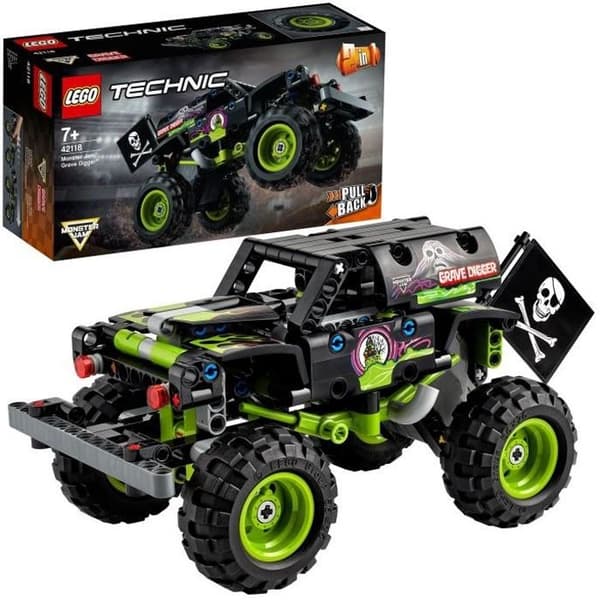 LEGO® Technic 42118 Monster Jam Grave Digger, Legetøjsbil, Buggy, Kaskadebil, 7 År