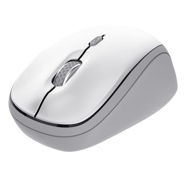 Trust Yvi Multi-Device Wireless-Bluetooth Silent Mouse, hvid