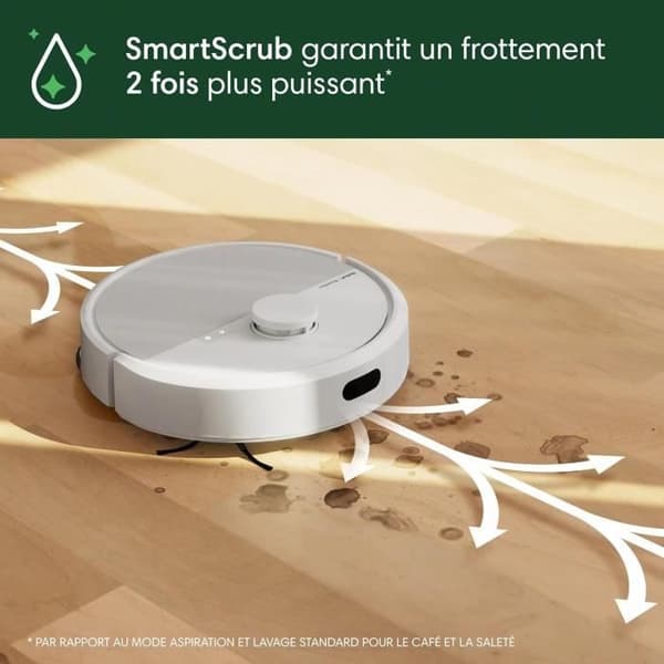 iRobot Roomba Plus 405 Combo Robot + AutoWash - Multifunktionsbas - Tvätt och torkning av microfiberdukar - LiDAR Clearview