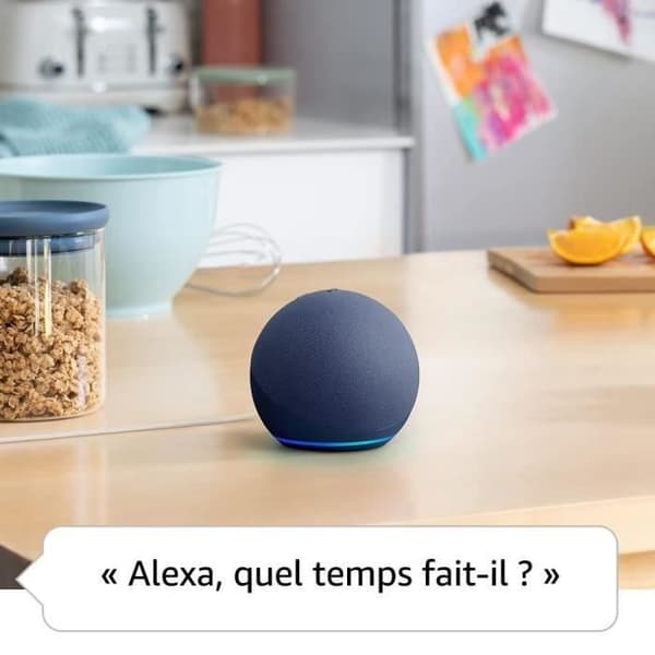 Röstassistent - AMAZON - ECHO DOT (5:e gen.) - Inbyggd Alexa - Vit