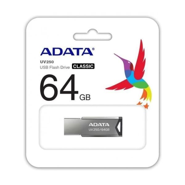 USB-nøgle - ADATA - AUV 250 - 64 GB - USB 2.0 - Metal
