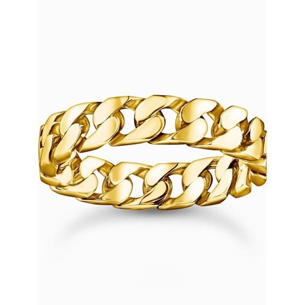 Thomas Sabo TR2496-413-39-62 Unisexring - Guldpläterade kedjelänkar