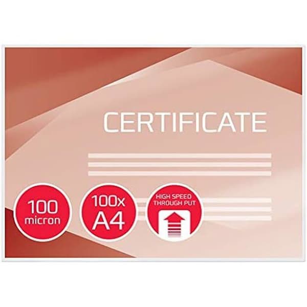 Plastfickor - GBC - 3747525 - 100-pack - Transparent - Blank