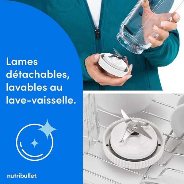 Blender Nutribullet FLEX bærbar - Hvid NBP013W
