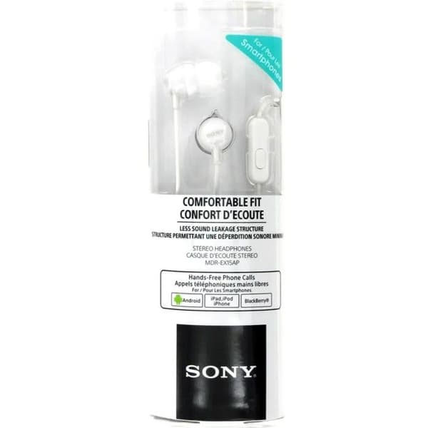 SONY MDR-EX15AP In-Ear-hörlurar Vit