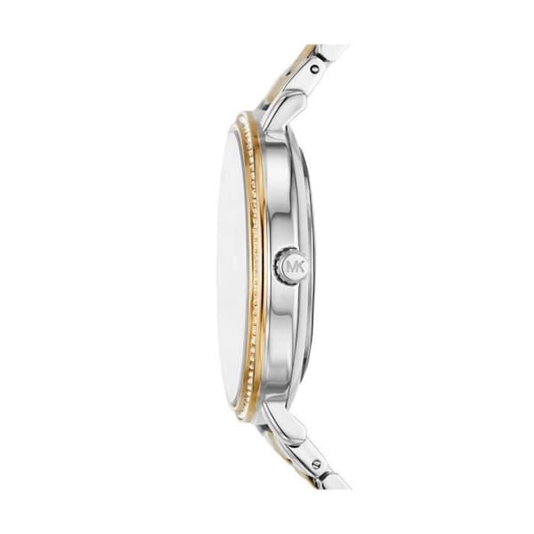 Dameur - MICHAEL KORS - PYPER - Bicolor Stål - Rund Kasse - Chic Stil
