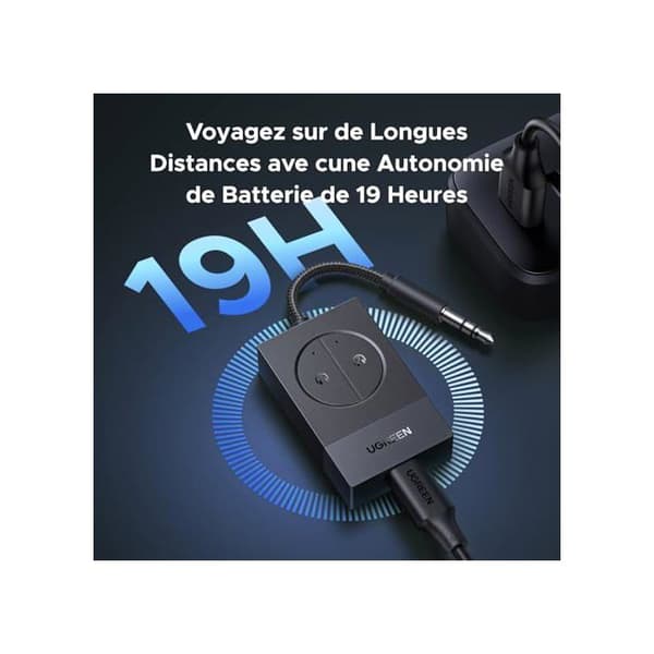 Bluetooth-sändare Jack 5.4 för TV Flyg Transmitter Bluetooth - Trådlös - Batteridriven - Stereo - Touch - Aux
