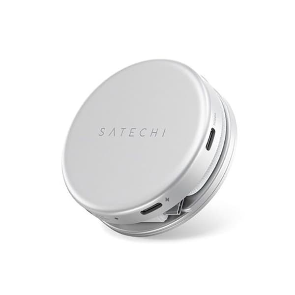 USB-C Hub 5-i-1 - SATECHI - OntheGo - HDMI 4K - 2×USB-C (PD) - USB-A + SD-kortlæser - Sølv