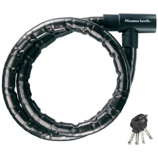 Antivol Moto - MASTER LOCK - Ledet kabel 2m - Diameter 20mm - Blå