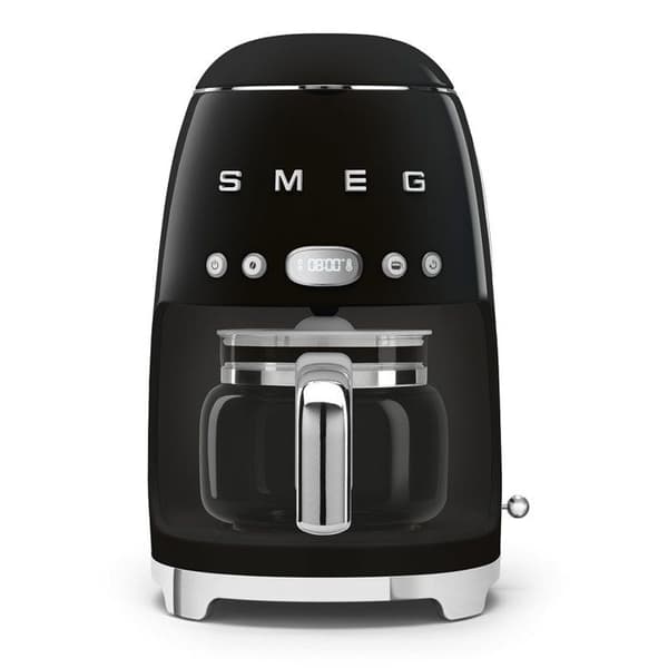 SMEG DCF02BLEU filterkaffemaskine - 10 kopper - 1050W - 1950'erne - Sort