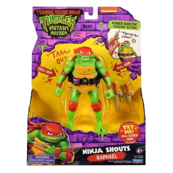 TURTLES MUTANT MAYHEM - POWER LJUD 14CM - RAPHAEL KO 1881