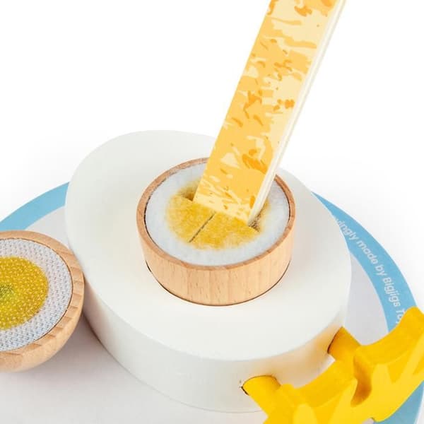 träleksak frukostset Dippy Egg för barn