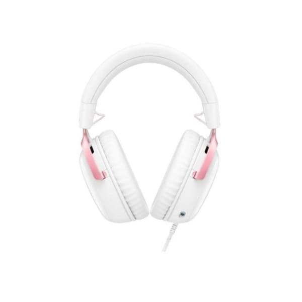 HyperX Cloud III Gaminghörlurar USB Vit/Rosa