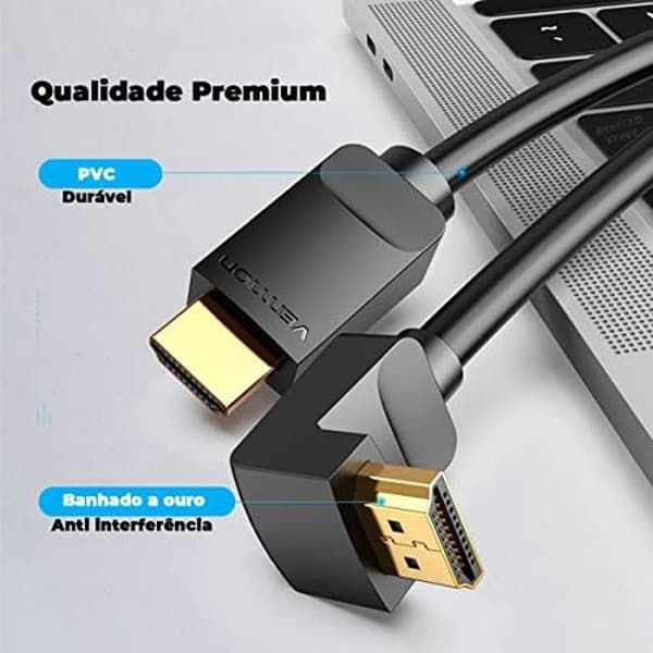 HDMI-kabel - VENTION - 1,5 m - Sort - Multifarvet - Videoforbindelse