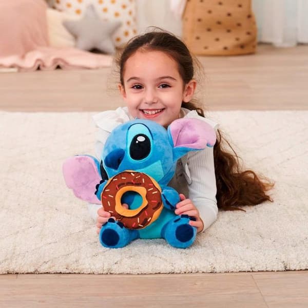 Simba - Lilo & Stitch - Stitch krammedyr med donut 25 cm