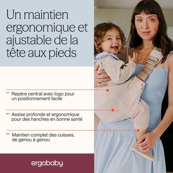 ERGOBABY - Bæresele Sling Upsie Onyx Black