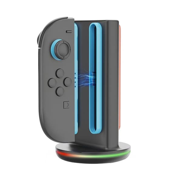 4-i-1 Opladestation til Nintendo Joy-Con Switch 2 Model SW2051 Ipega Sort