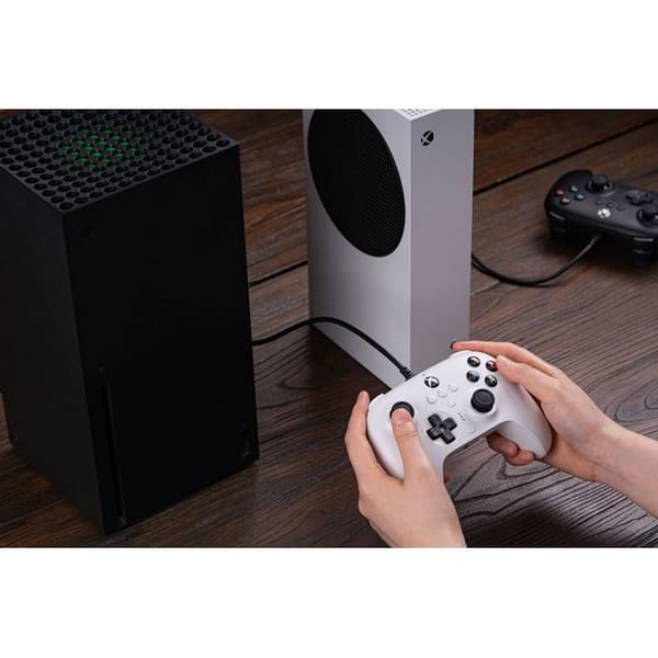 Spilcontroller - 8BITDO - 8BitDo Ultimate Wired Controller - Kablet - Hvid - Vibration
