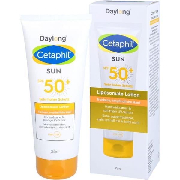 Solcreme - DAYLONG - Cetaphil sol - SPF 50+ - 200 ml - Hypoallergenisk