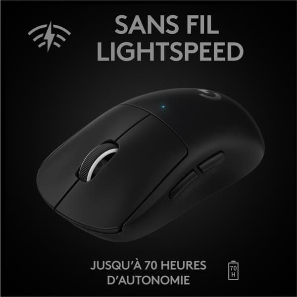 Gaming mus - Trådløs - Logitech G - G Pro X Superlight - Sort