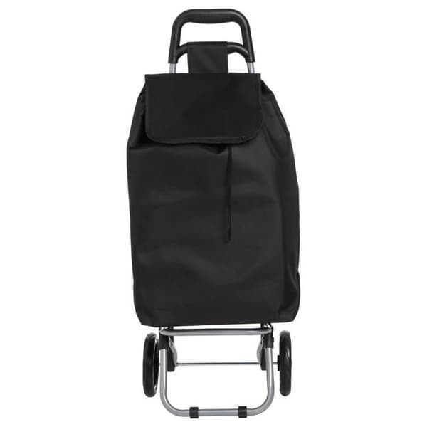 Svart 2-hjulig shoppingvagn - 5five