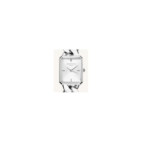 Klocka - Rosefield - Rosefield Studio - Silverfärgad boett - Armband i stål - Rektangulär urtavla