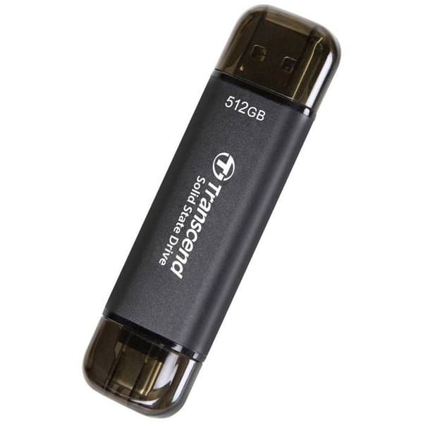 Transcend ESD310C 512 GB eksternt Solid State Drive Sort