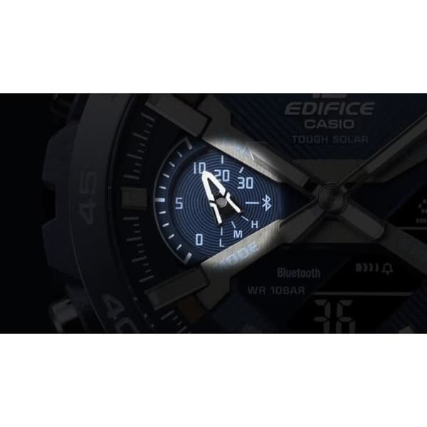 Ur - CASIO - ECB-2000CB-2AEF - Rustfrit stål - Vandafvisende op til 10 bar - Dobbelt display