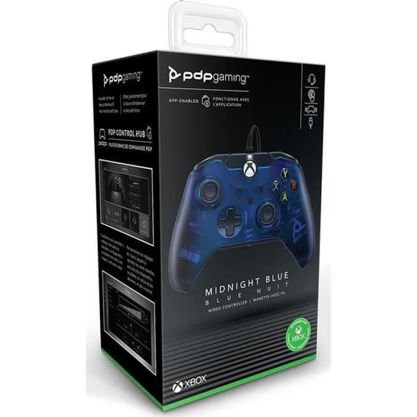 Spilcontroller - PDP Gaming - Xbox - Kablet - Blå - Vibration