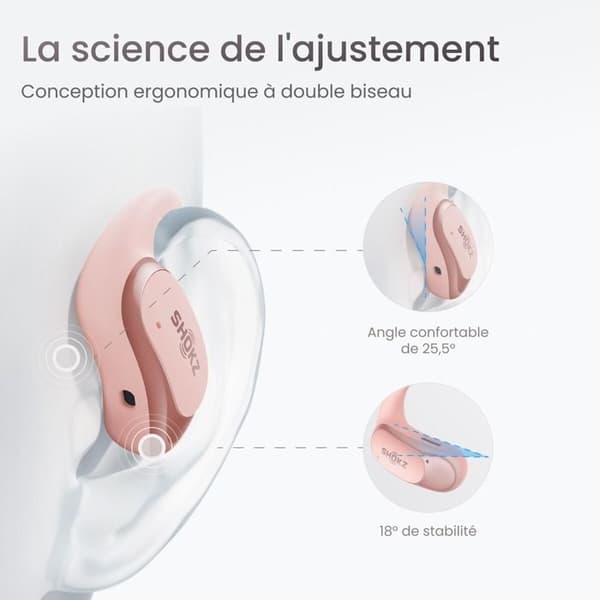 Casque audio Shokz OPEN FIT AIR ROSE