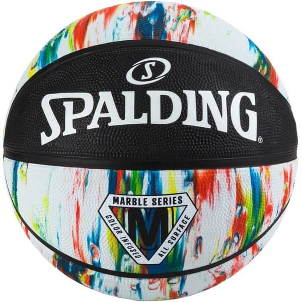 Spalding Marble Ball 84404Z, Unisex, Vit, basketbollar