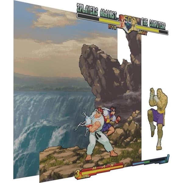 Pixelramar - Street Fighter Alpha 2 - 23x23 cm