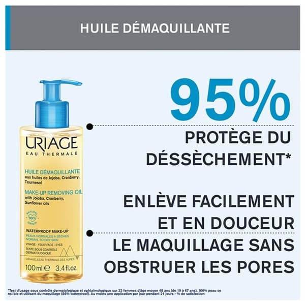 Uriage Eau Thermale makeupfjerner olie 100ml