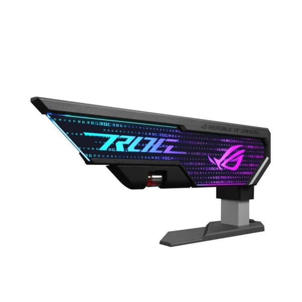 Support til Grafikkort - ASUS - ROG Herculx - Værktøjsfri Montering - Integreret Niveau - Hvid Legering