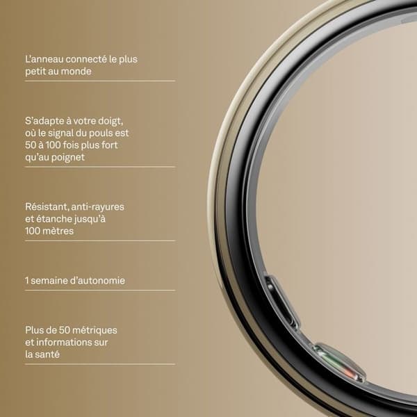 Oura Ring 5 - Guld - Størrelse 10