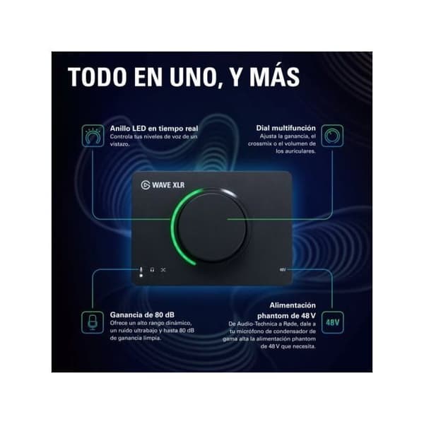 Elgato Wave XLR MK.2 USB lydinterface med DSP mixer og LED feedback