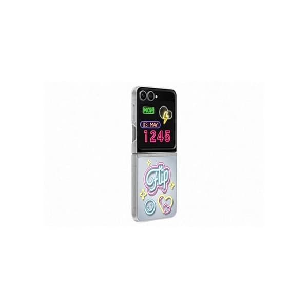Coque - Samsung - Galaxy Z Flip6 - Grå - Blød - Personalisering NFC