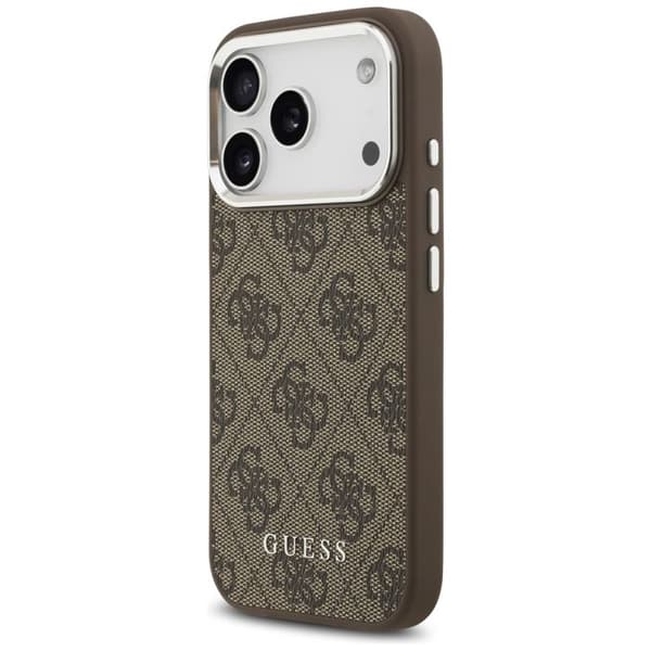 Coque Guess Hardcase 4G Classic Logo MagSafe til iPhone 17 Pro Max - Brun