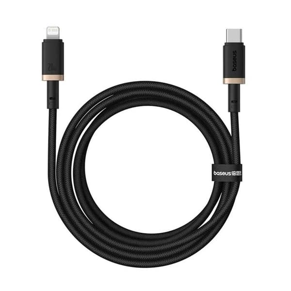 Data kabel USB-C til Lightning, 20W, 2m - Baseus Dura (P10377800U01-02) - Guld / Sort