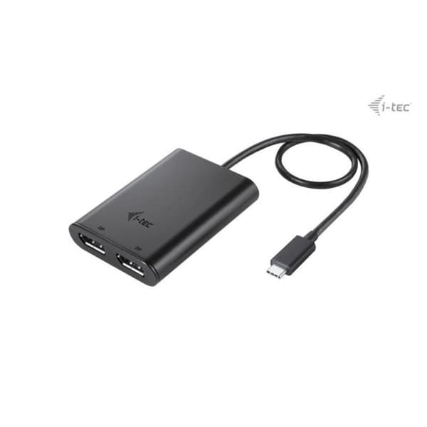I-Tec C31DUAL4K60DP Adaptere Sort